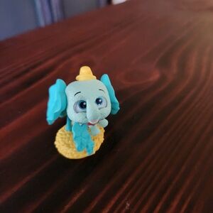 Cute Elephant Figurine with Blue Ears